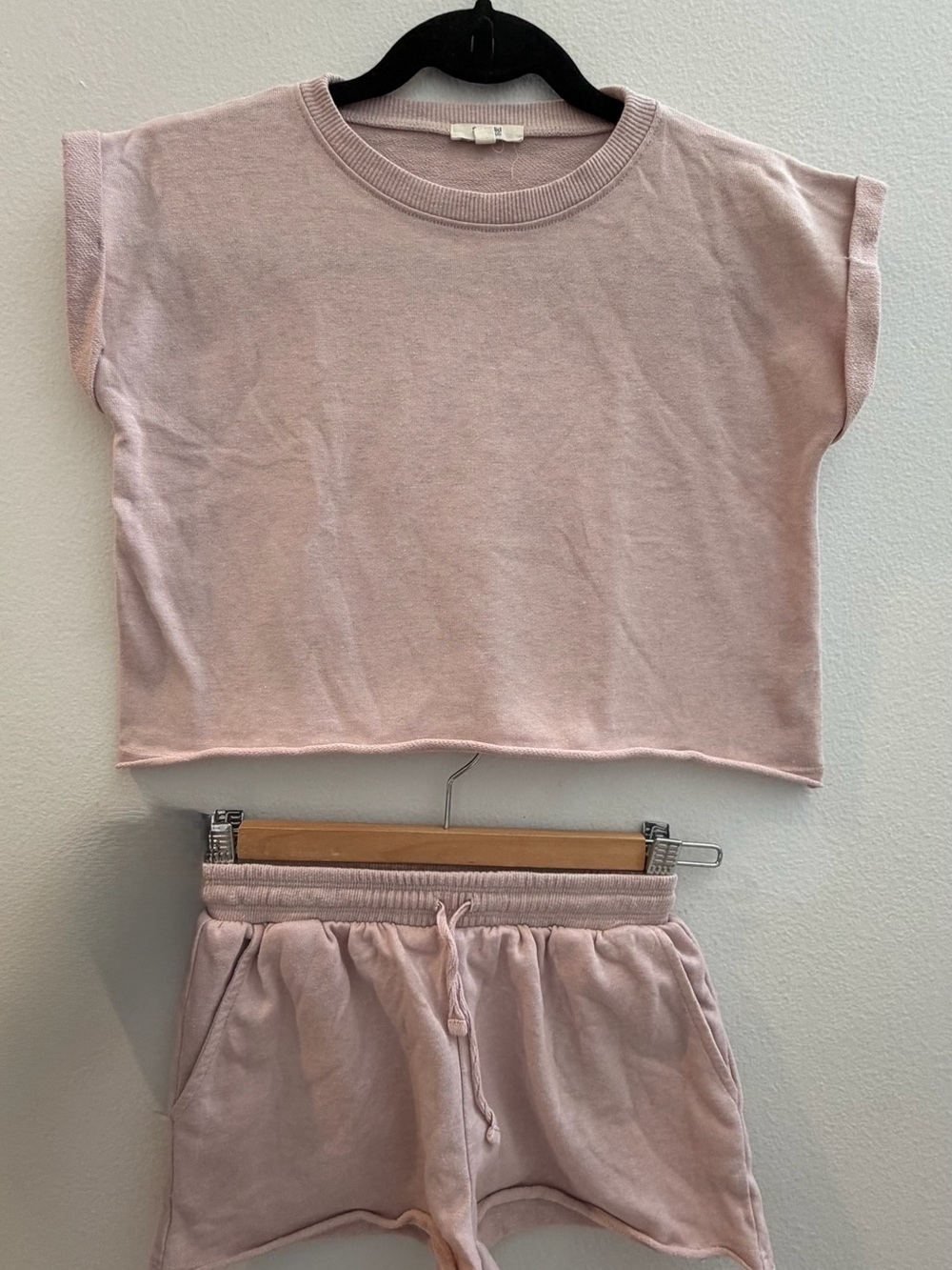Splendid Kids Pink Cozy Knit Tee & Shorts Set